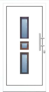 Porte d'entrée en PVC, panneau EK25A 1000*2150